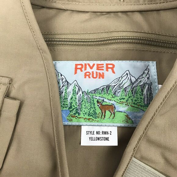 Vintage 90’s River Run Yellowstone Hunting Fishing Field Vest Size M Water Proof - Picture 12 of 12